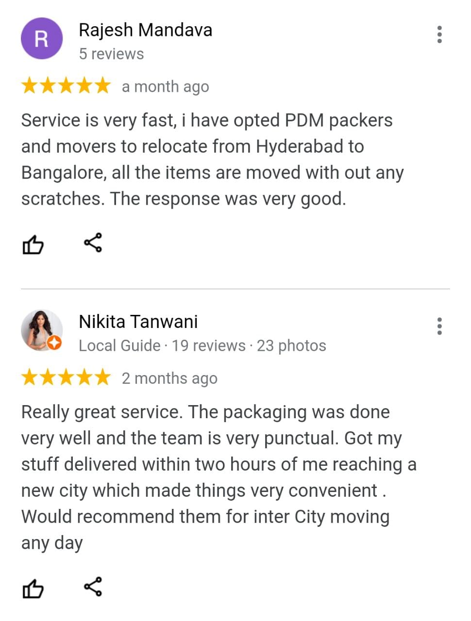 testimonials